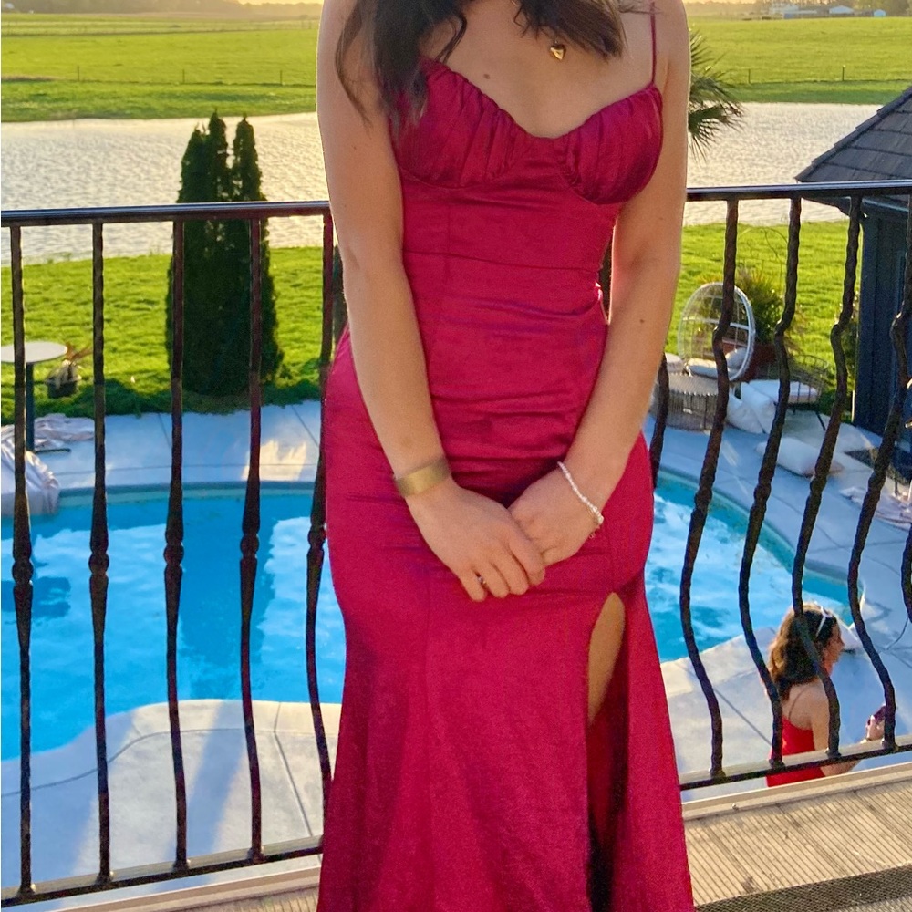 Beautiful Selfie Leslie pink Prom dress - Picture 3 of 10